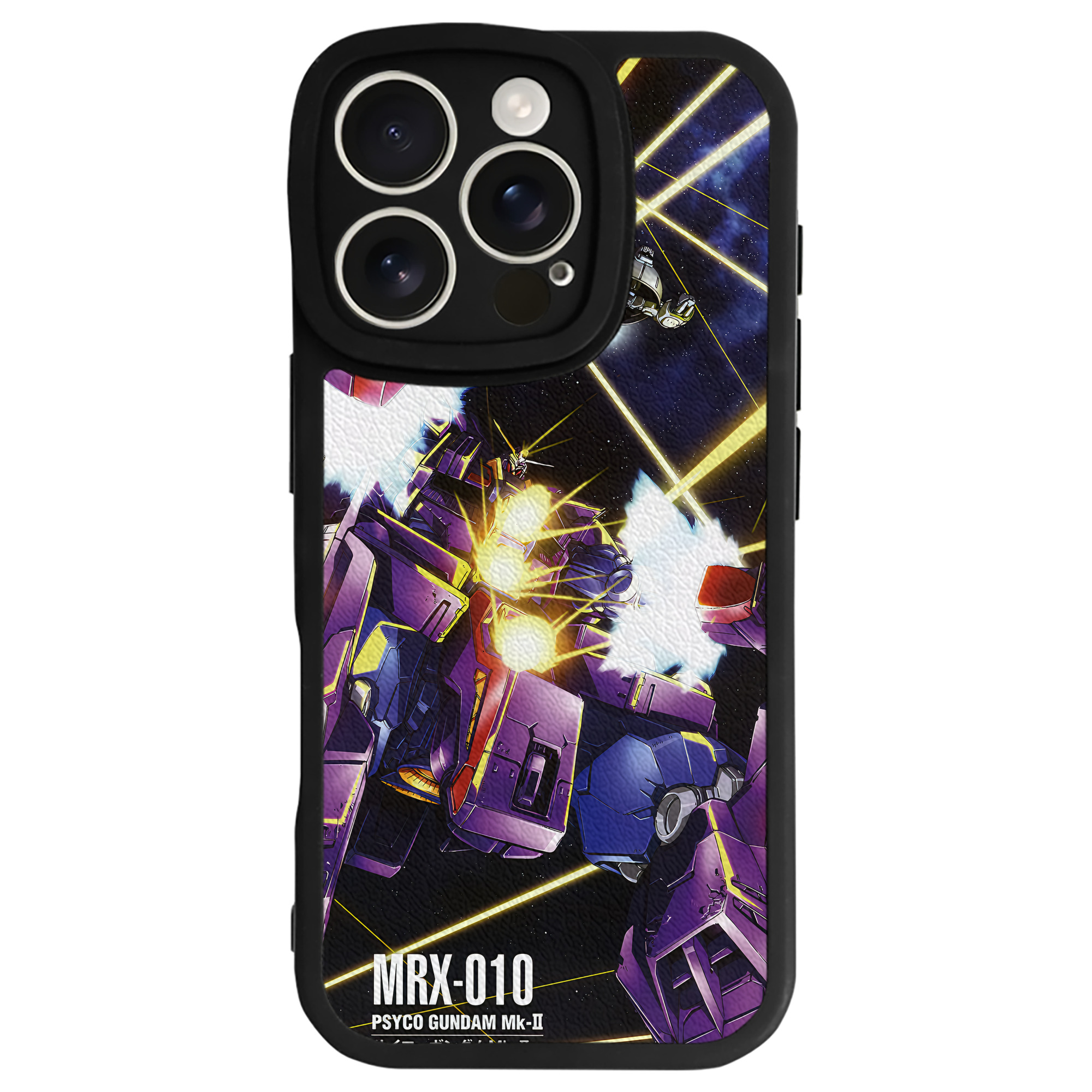（画像用） 機動戦士ガンダム Mobile Suit Gundam 【iPhone 16シリーズ対応】シリコンスマホケース（レザー調） 材質：シリコン